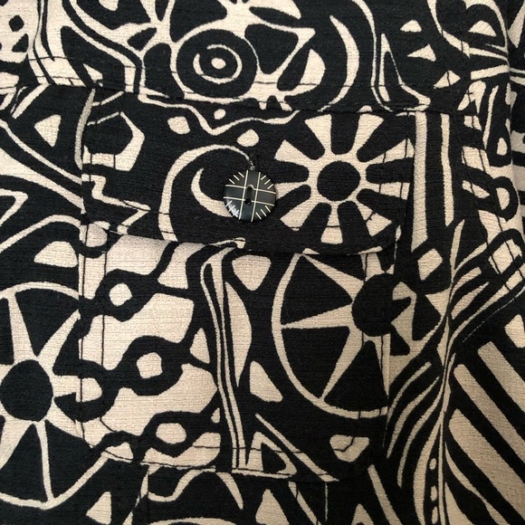 Drapers & Damons Black and Khaki Patterned Jacket Womens Large - Picture 3 of 7